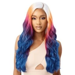 Outre Color Bomb Synthetic HD Transparent Lace Front Wig - ZAHARA