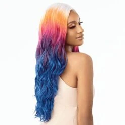 Outre Color Bomb Synthetic HD Transparent Lace Front Wig - ZAHARA -Outre qlcbzah 4