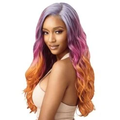 Outre Color Bomb Synthetic HD Transparent Lace Front Wig - ZAHARA -Outre qlcbzah 5