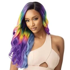 Outre Color Bomb Synthetic HD Transparent Lace Front Wig - ZAHARA -Outre qlcbzah 6