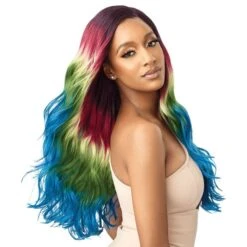 Outre Color Bomb Synthetic HD Transparent Lace Front Wig - ZAHARA -Outre qlcbzah 9