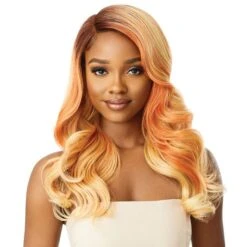 Outre Synthetic Color Bomb I Part Swiss Lace Front Wig - ZOEY