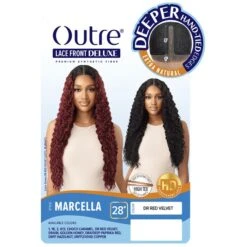 Outre Synthetic Hair HD Lace Front Deluxe Wig - MARCELLA 10 Outre Synthetic Hair HD Lace Front Deluxe Wig - MARCELLA -Outre qldmar5