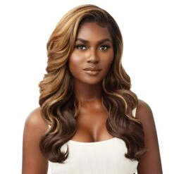 Outre 100% Human Hair Blend HD Transparent Lace Wig - MAXIMINA