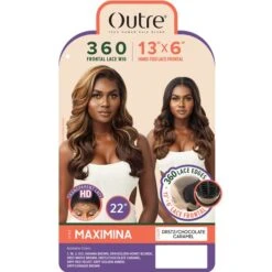 Outre 100% Human Hair Blend HD Transparent Lace Wig - MAXIMINA -Outre qlhbomax 6