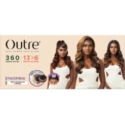 Outre 100% Human Hair Blend HD Transparent Lace Wig - MAXIMINA -Outre qlhbomax 7