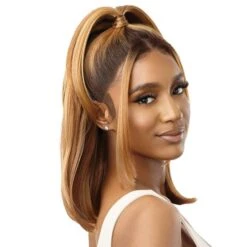 Outre 100% Human Hair Blend HD 360 Edge 13X4 Lace Front Wig - NORVINA 9 Outre 100% Human Hair Blend HD 360 Edge 13X4 Lace Front Wig - NORVINA -Outre qlhbonor 3