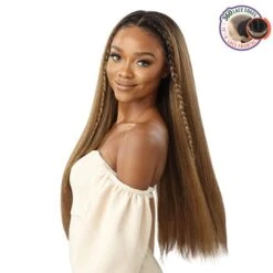 Outre 360 Frontal Lace 100% Human Hair Blend 13X6 HD Lace Front Wig - SUNNIVA 9 Outre 360 Frontal Lace 100% Human Hair Blend 13X6 HD Lace Front Wig - SUNNIVA -Outre qlhbosun 3