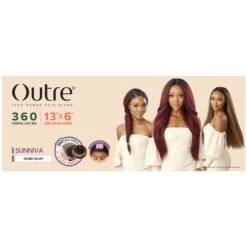 Outre 360 Frontal Lace 100% Human Hair Blend 13X6 HD Lace Front Wig - SUNNIVA 13 Outre 360 Frontal Lace 100% Human Hair Blend 13X6 HD Lace Front Wig - SUNNIVA -Outre qlhbosun 7