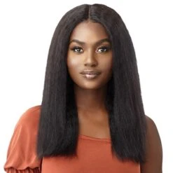 Outre Mytresses 100% Unprocessed Human Hair HD Lace Front Wig - KINKY STRAIGHT 20