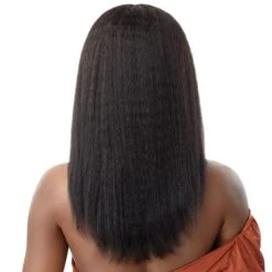 Outre Mytresses 100% Unprocessed Human Hair HD Lace Front Wig - KINKY STRAIGHT 20 -Outre qlhmgbks20 4