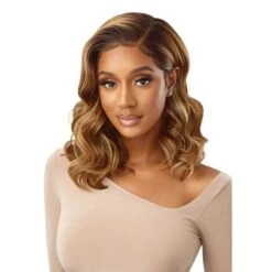 Outre Melted Hairline Synthetic HD Transparent Lace Wig - HERMINIA