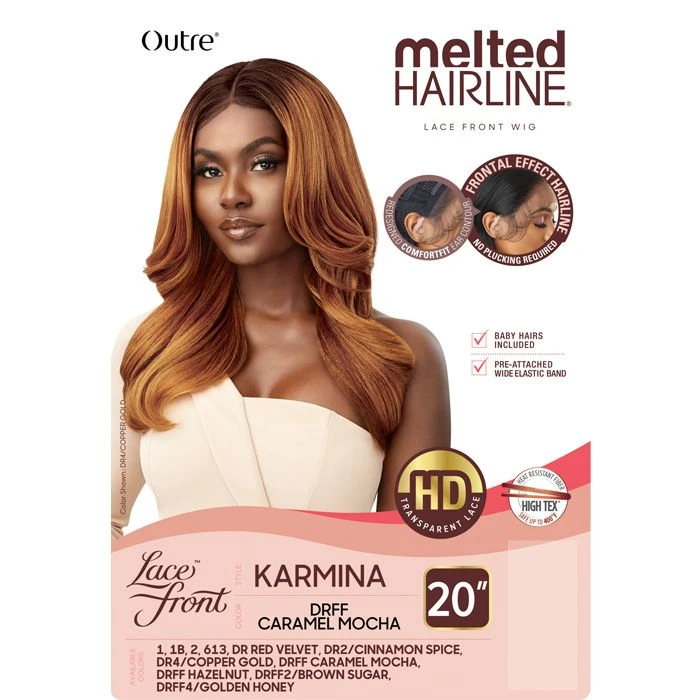 Outre Melted Hairline Synthetic HD Lace Front Wig - KARMINA 6 Outre Melted Hairline Synthetic HD Lace Front Wig - KARMINA - Image 6