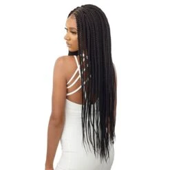 Outre Pre Braided Synthetic Hair 4X4 Lace Front Wig - MIDDLE PART-IN BOX BRAIDS 36" 7 Outre Pre Braided Synthetic Hair 4X4 Lace Front Wig - MIDDLE PART-IN BOX BRAIDS 36" -Outre qlomfbb36 2