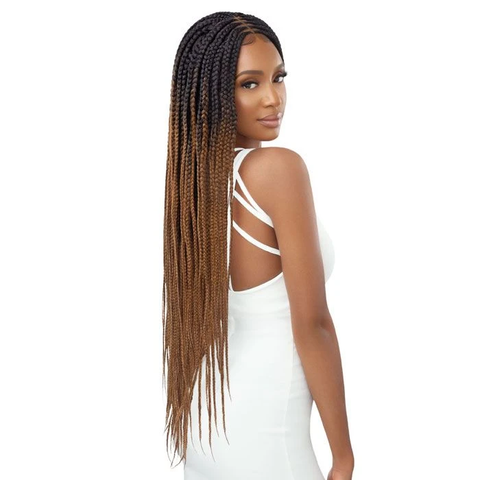 Outre Pre Braided Synthetic Hair 4X4 Lace Front Wig - MIDDLE PART-IN BOX BRAIDS 36" 2 Outre Pre Braided Synthetic Hair 4X4 Lace Front Wig - MIDDLE PART-IN BOX BRAIDS 36" - Image 2