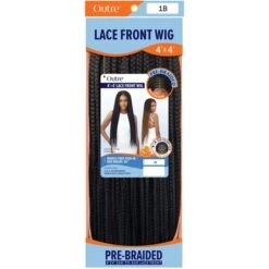 Outre Pre Braided Synthetic Hair 4X4 Lace Front Wig - MIDDLE PART-IN BOX BRAIDS 36" 9 Outre Pre Braided Synthetic Hair 4X4 Lace Front Wig - MIDDLE PART-IN BOX BRAIDS 36" -Outre qlomfbb36 5