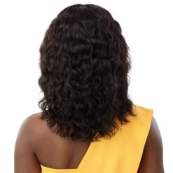 Outre 100% Unprocessed Human Hair Lace Part Wet & Wavy Wig - NATURAL WAVE 16 -Outre qlphdwnw16 4