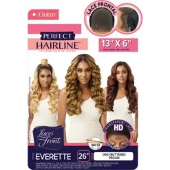 Outre Perfect Hairline Synthetic 13X6 HD Lace Front Wig - EVERETTE -Outre qlpheve 7
