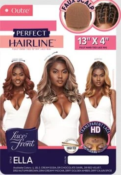 Outre Synthetic Lace Front Wig Perfect Hairline 13x4 FAUX SCALP ELLA -Outre qlphlfell 4