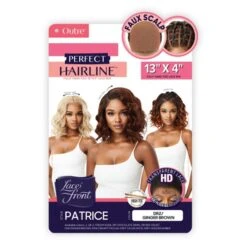 Outre Synthetic Lace Front Wig Perfect Hairline 13x4 FAUX SCALP PATRICE -Outre qlphlfpat 6