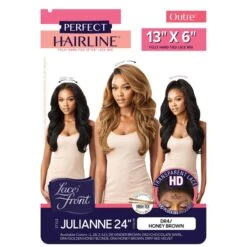 Outre Perfect Hairline Synthetic 13X6 HD Lace Front Wig - JULIANNE 24 -Outre qlphljul24 5 1