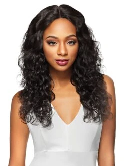 Outre Simply 100% Non Processed Human Hair Swiss Lace Front Wig - BRAZILIAN NATURAL BODY