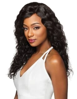 Outre Simply 100% Non Processed Human Hair Swiss Lace Front Wig - BRAZILIAN NATURAL BODY -Outre qxhsnb natural body nbrn part2