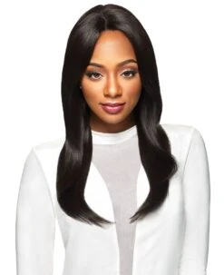 Outre Simply 100% Non Processed Human Hair Swiss Lace Front Wig - BRAZILIAN NATURAL STRAIGHT