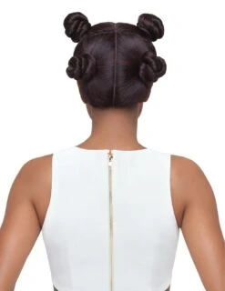 Outre Synthetic Swiss X 4X4 Lace Front Wig - VIXEN BLOW OUT STRAIGHT -Outre qxvbs vixen blowout straight 950 space buns 1