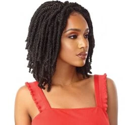 Outre Twisted Up 4x4 Lace Front Braid Wig STRAIGHT BOMB TWIST 14" -Outre sbt ad